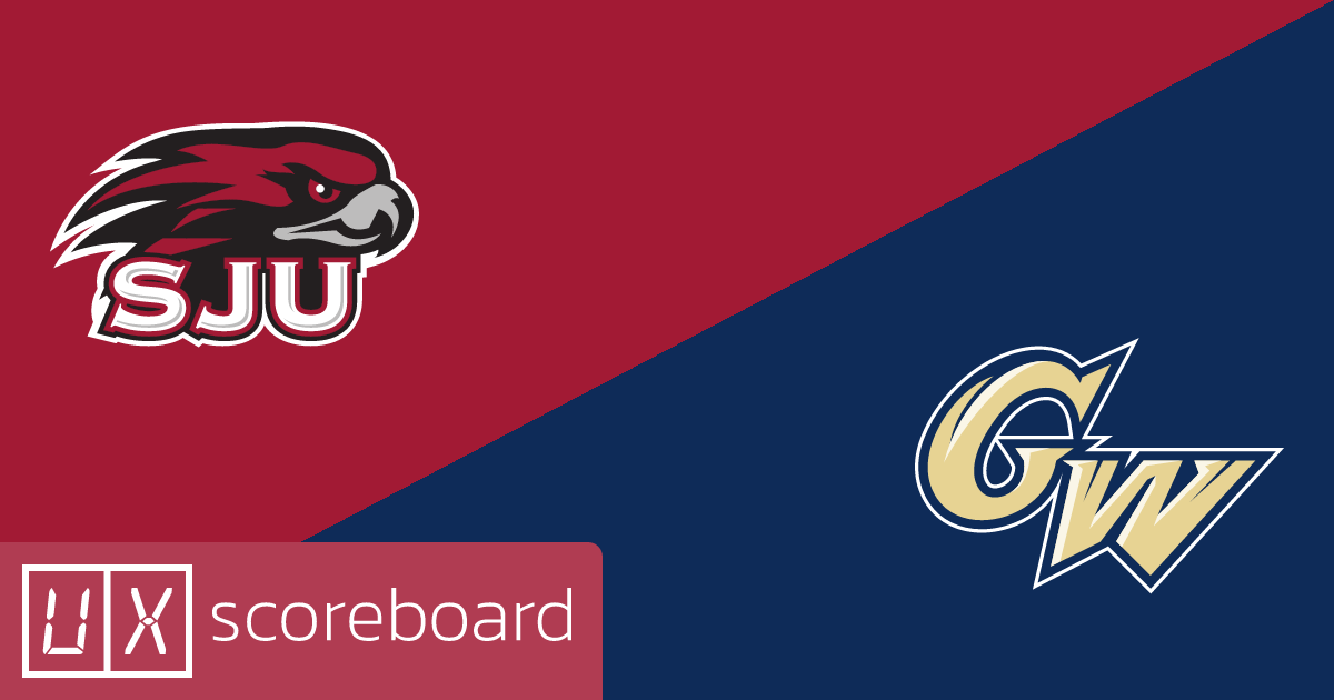 Saint Joseph's Hawks vs George Washington Revolutionaries game highlights