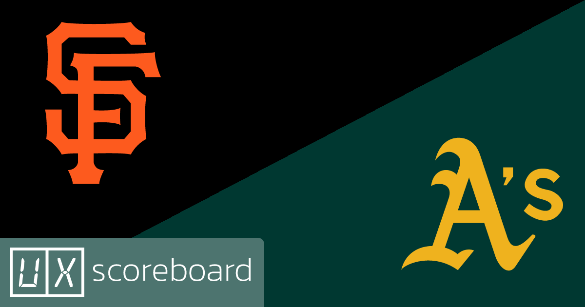San Francisco Giants vs Athletics game highlights
