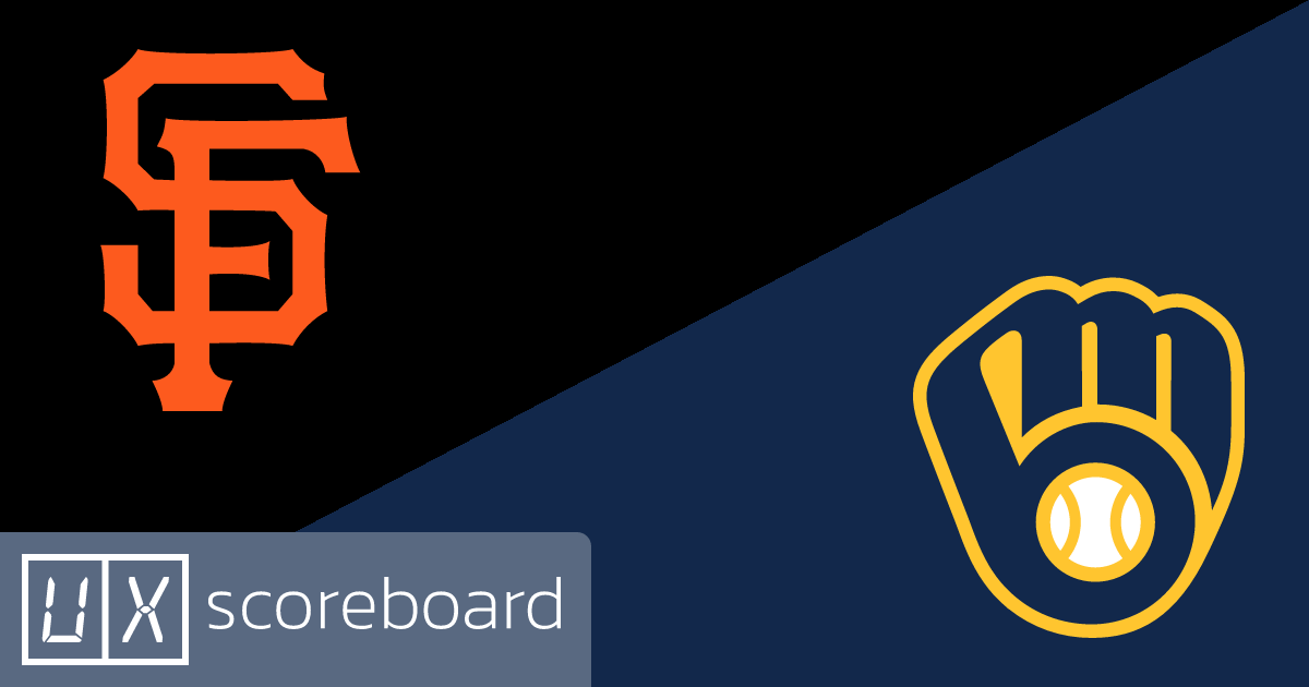 San Francisco Giants vs Milwaukee Brewers game highlights