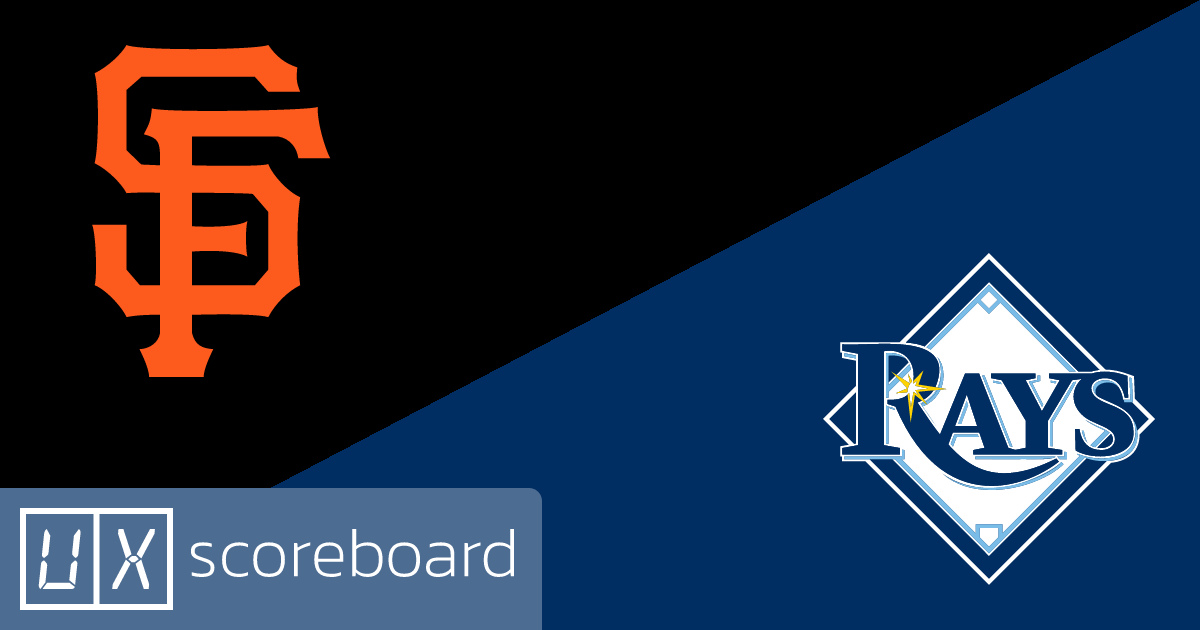 San Francisco Giants vs Tampa Bay Rays game highlights