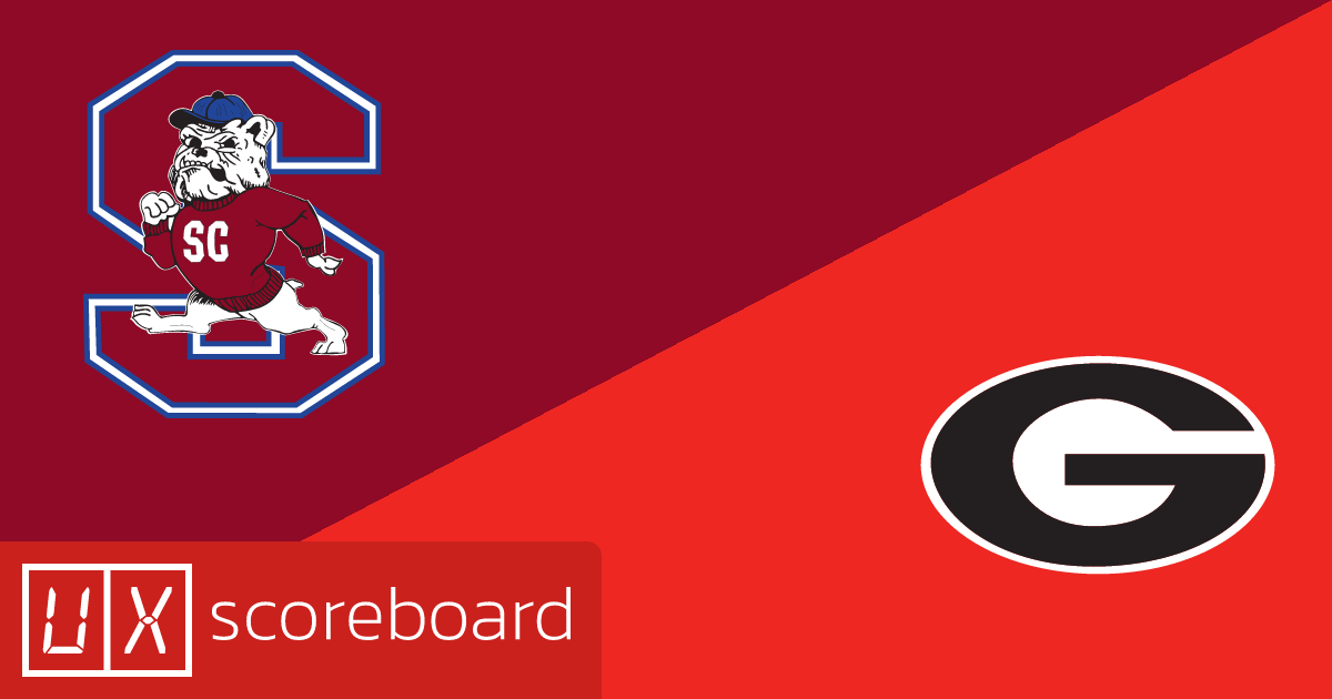 South Carolina State Bulldogs vs Georgia Bulldogs game highlights