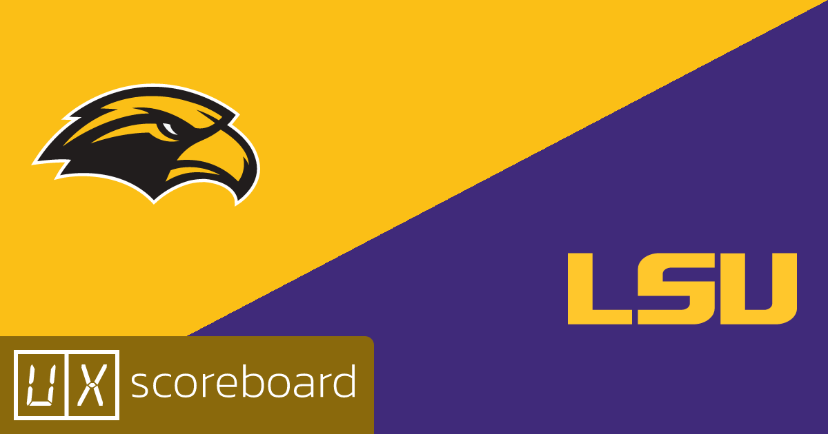 Southern Miss Golden Eagles vs LSU Tigers game highlights