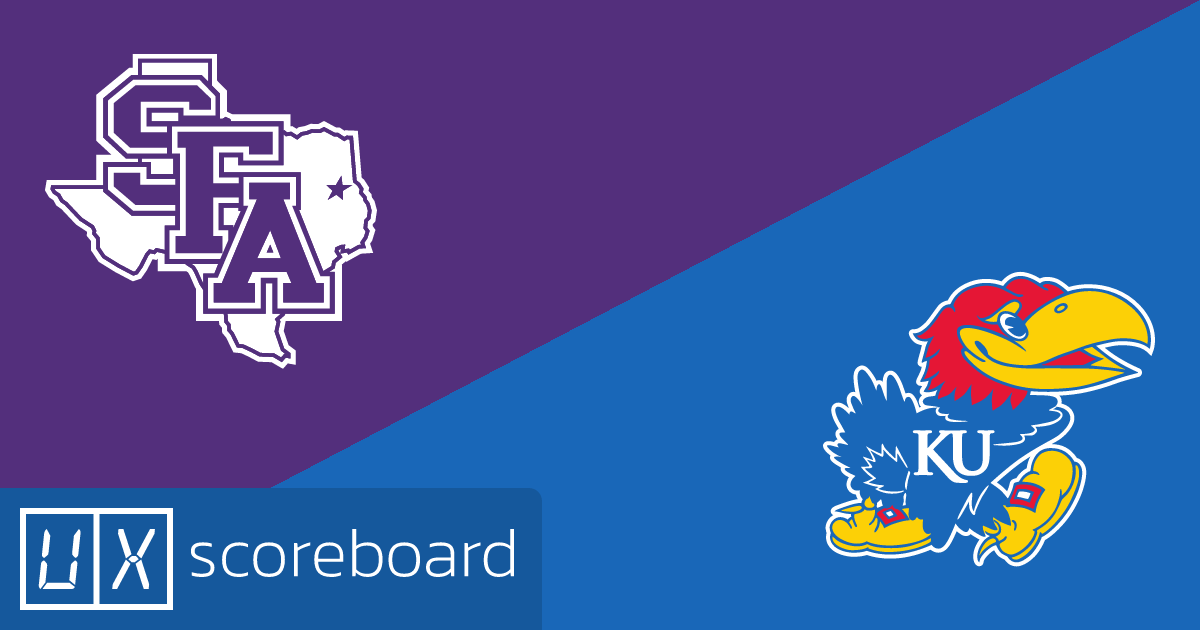 Stephen F. Austin Lumberjacks vs Kansas Jayhawks game highlights