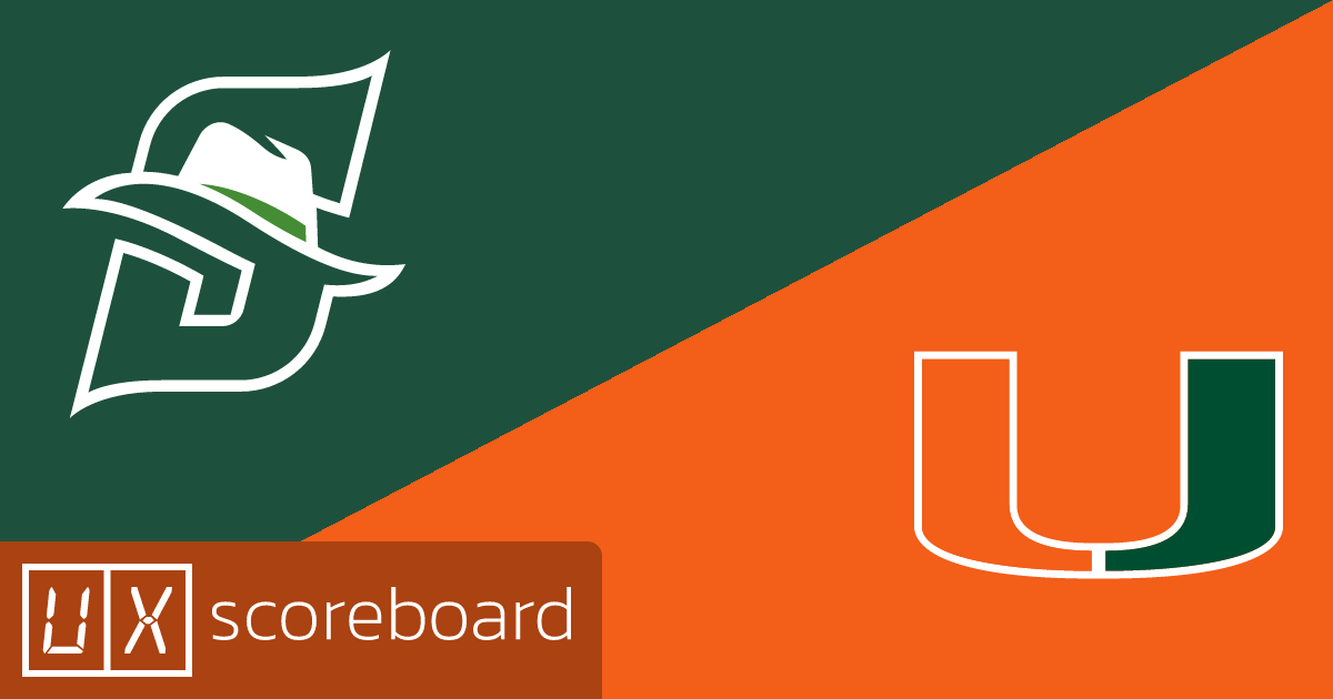Stetson Hatters vs Miami Hurricanes game highlights