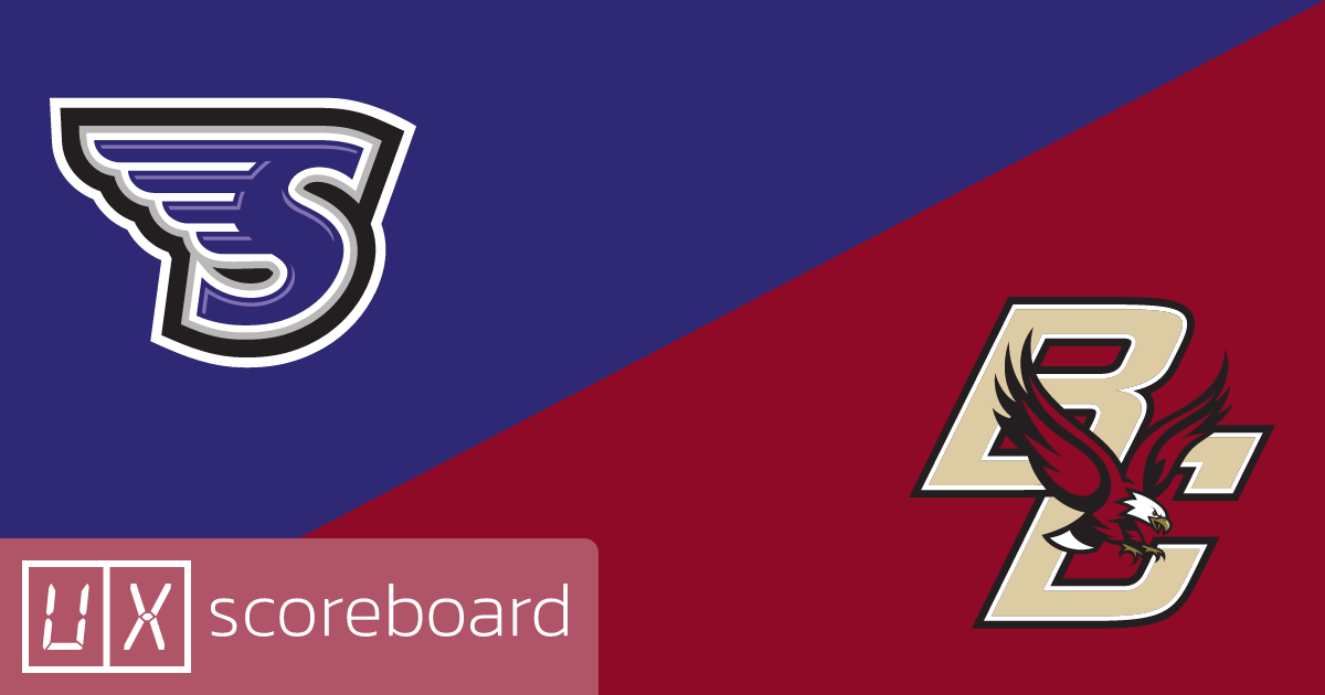 Stonehill Skyhawks vs Boston College Eagles game highlights