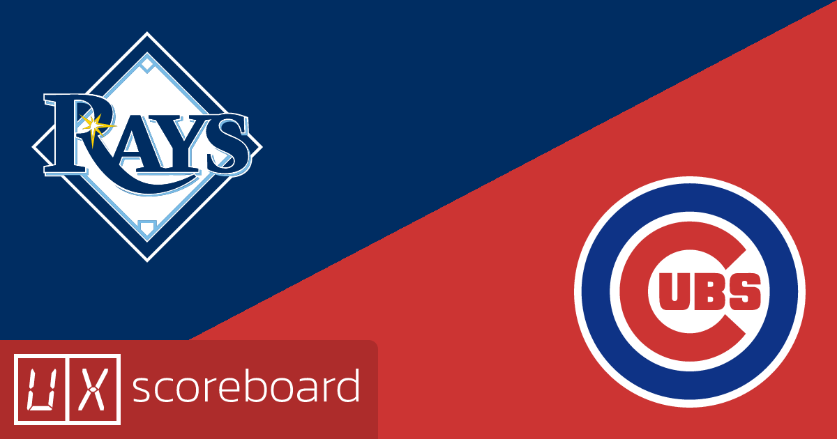 Tampa Bay Rays vs Chicago Cubs game highlights