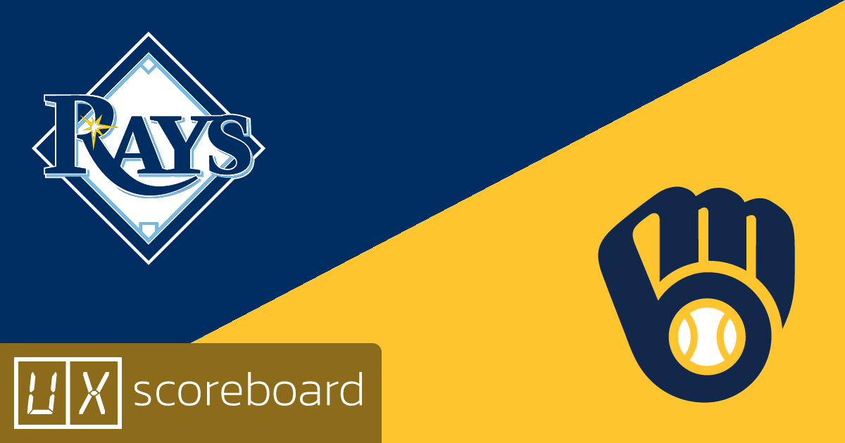 Tampa Bay Rays vs Milwaukee Brewers game highlights