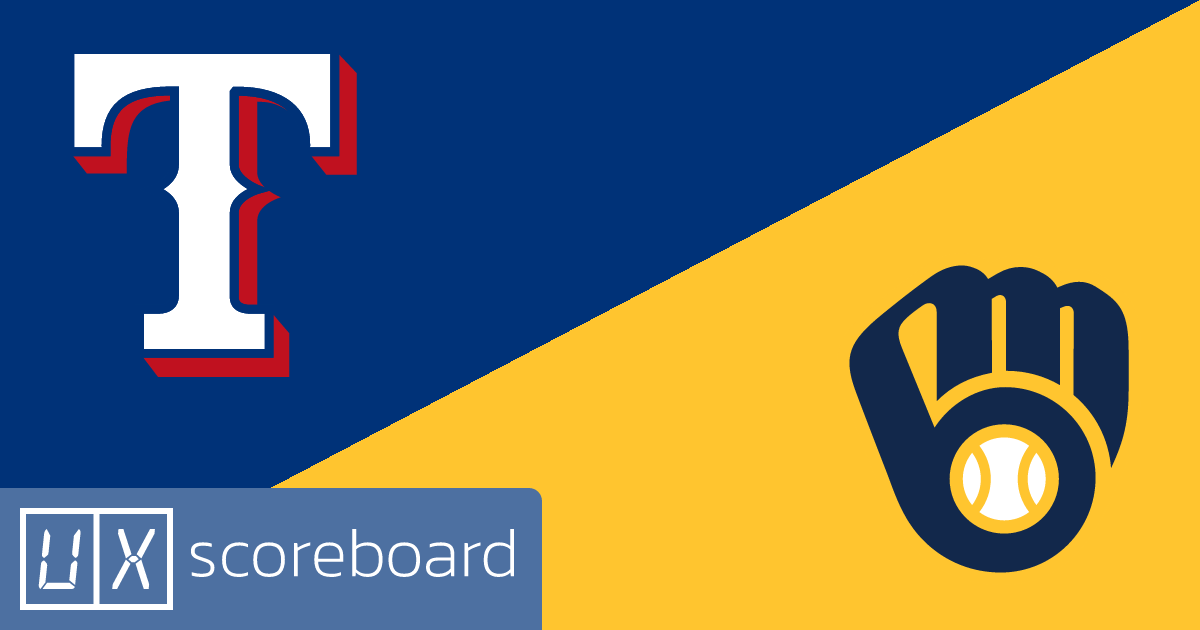 Texas Rangers vs Milwaukee Brewers game highlights