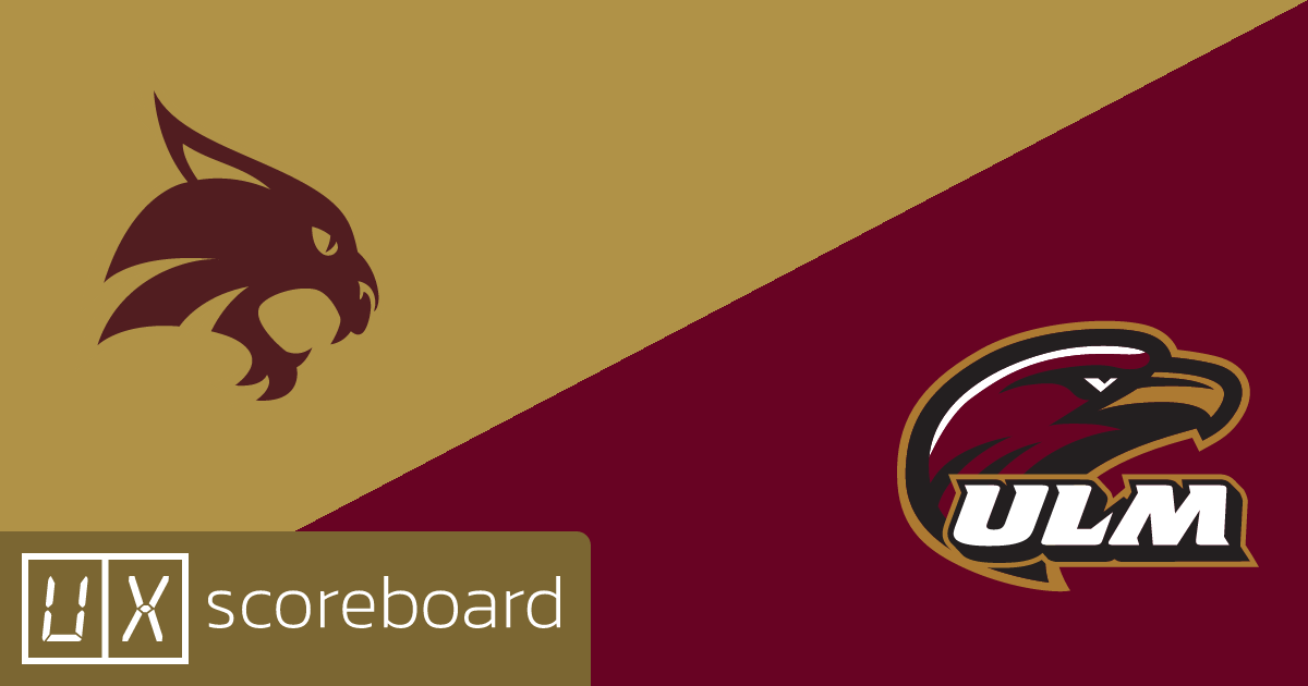 Texas State Bobcats vs UL Monroe Warhawks game highlights
