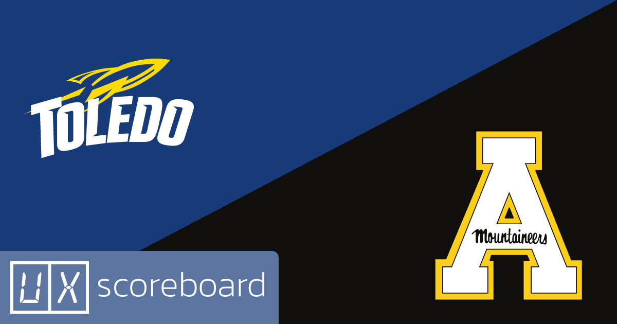 Toledo Rockets vs Appalachian State Mountaineers game highlights