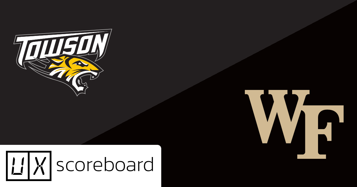 Towson Tigers vs Wake Forest Demon Deacons game highlights