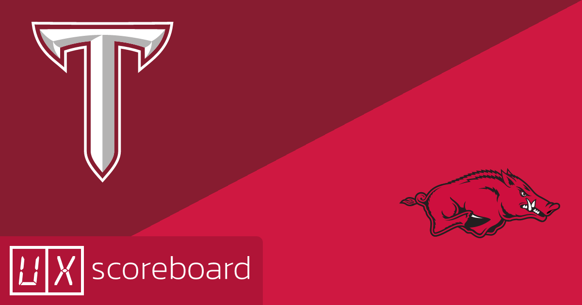 Troy Trojans vs Arkansas Razorbacks game highlights