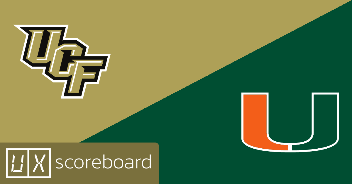 UCF Knights vs Miami Hurricanes game highlights