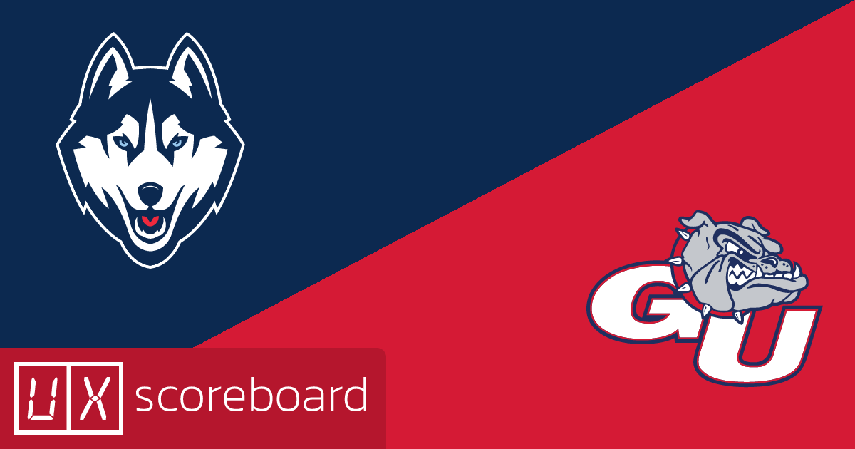 UConn Huskies vs Gonzaga Bulldogs game highlights