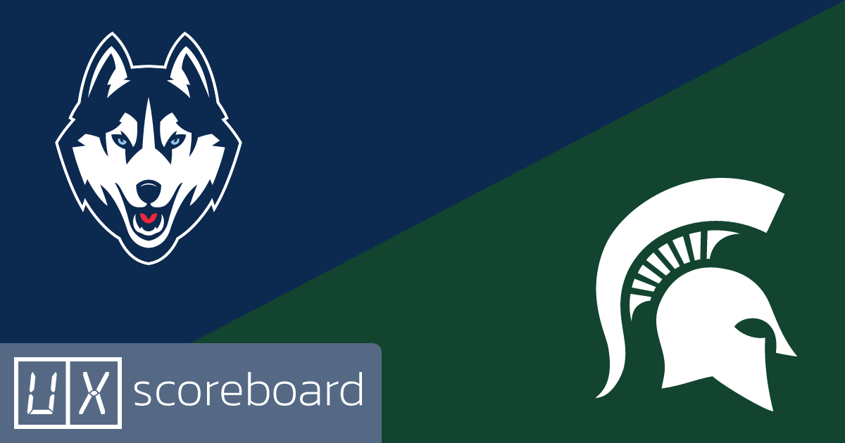 UConn Huskies vs Michigan State Spartans game highlights