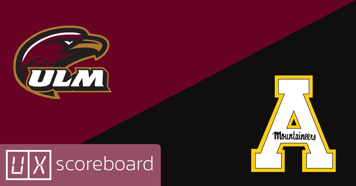 UL Monroe Warhawks vs Appalachian State Mountaineers game highlights