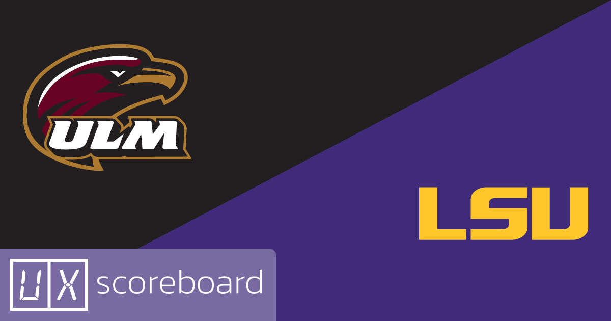 UL Monroe Warhawks vs LSU Tigers game highlights