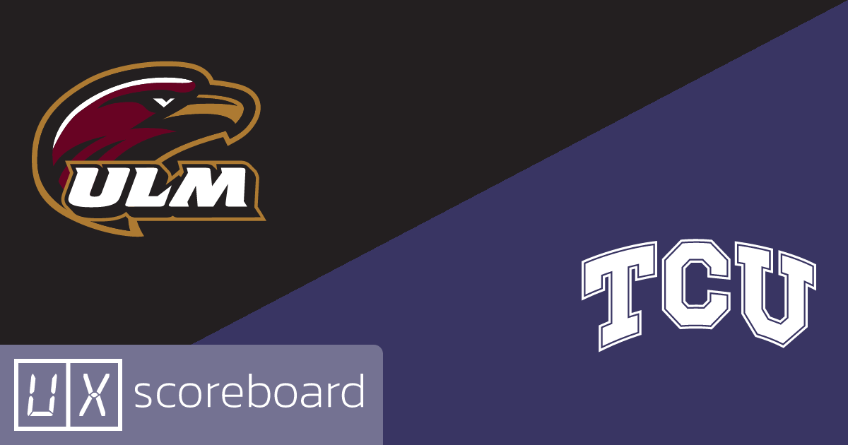 UL Monroe Warhawks vs TCU Horned Frogs game highlights