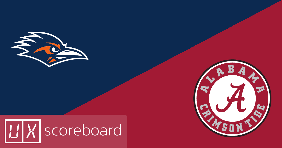 UTSA Roadrunners vs Alabama Crimson Tide game highlights