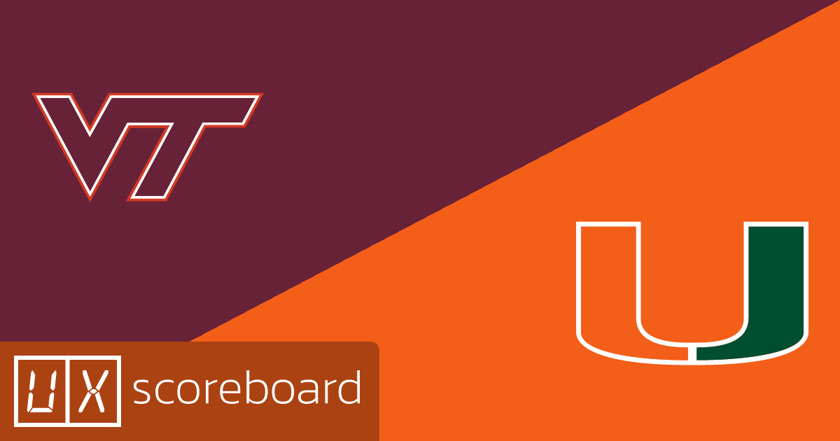 Virginia Tech Hokies vs Miami Hurricanes game highlights