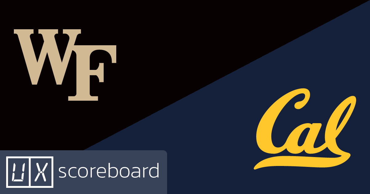 Wake Forest Demon Deacons vs California Golden Bears game highlights