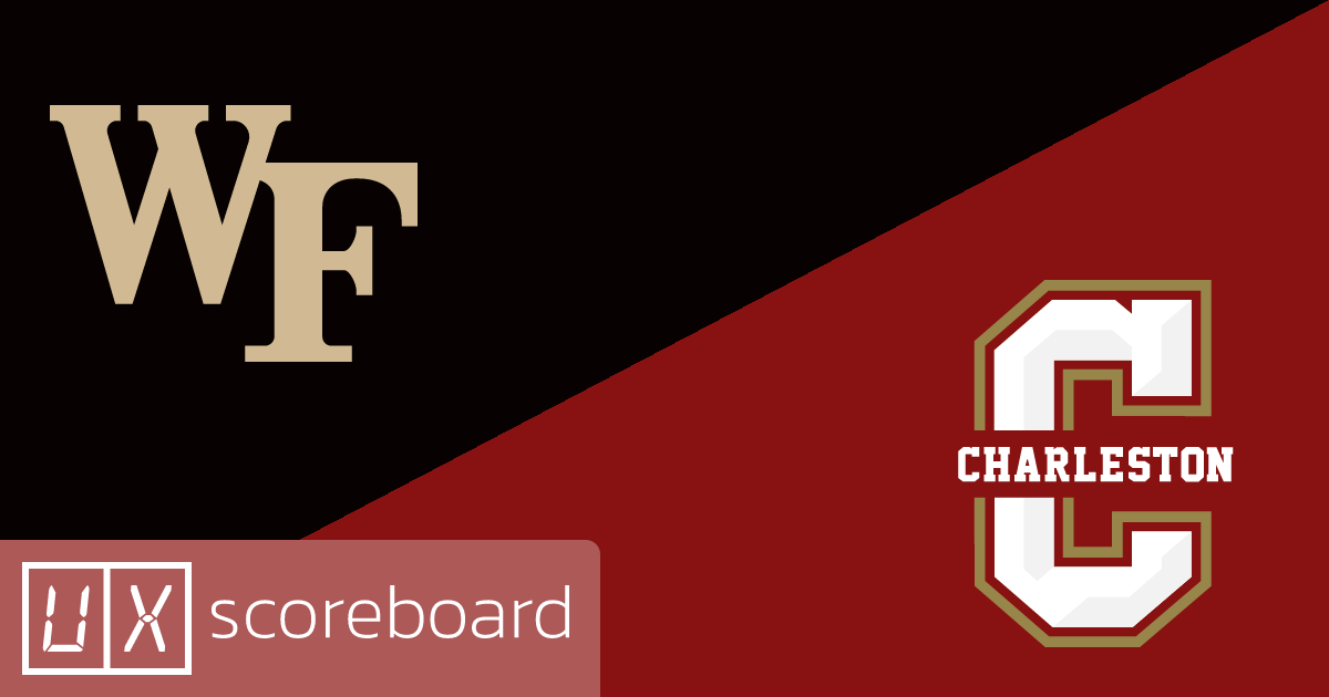Wake Forest Demon Deacons vs Charleston Cougars game highlights