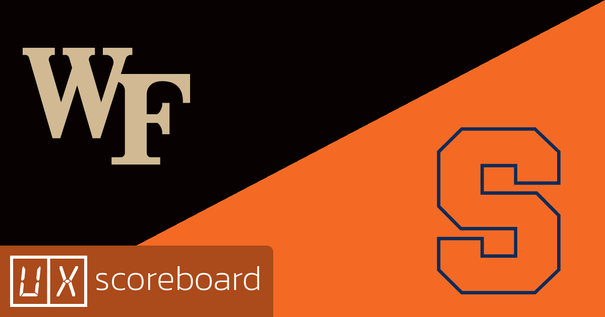 Wake Forest Demon Deacons vs Syracuse Orange game highlights
