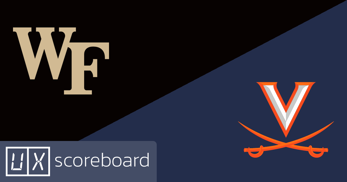 Wake Forest Demon Deacons vs Virginia Cavaliers game highlights
