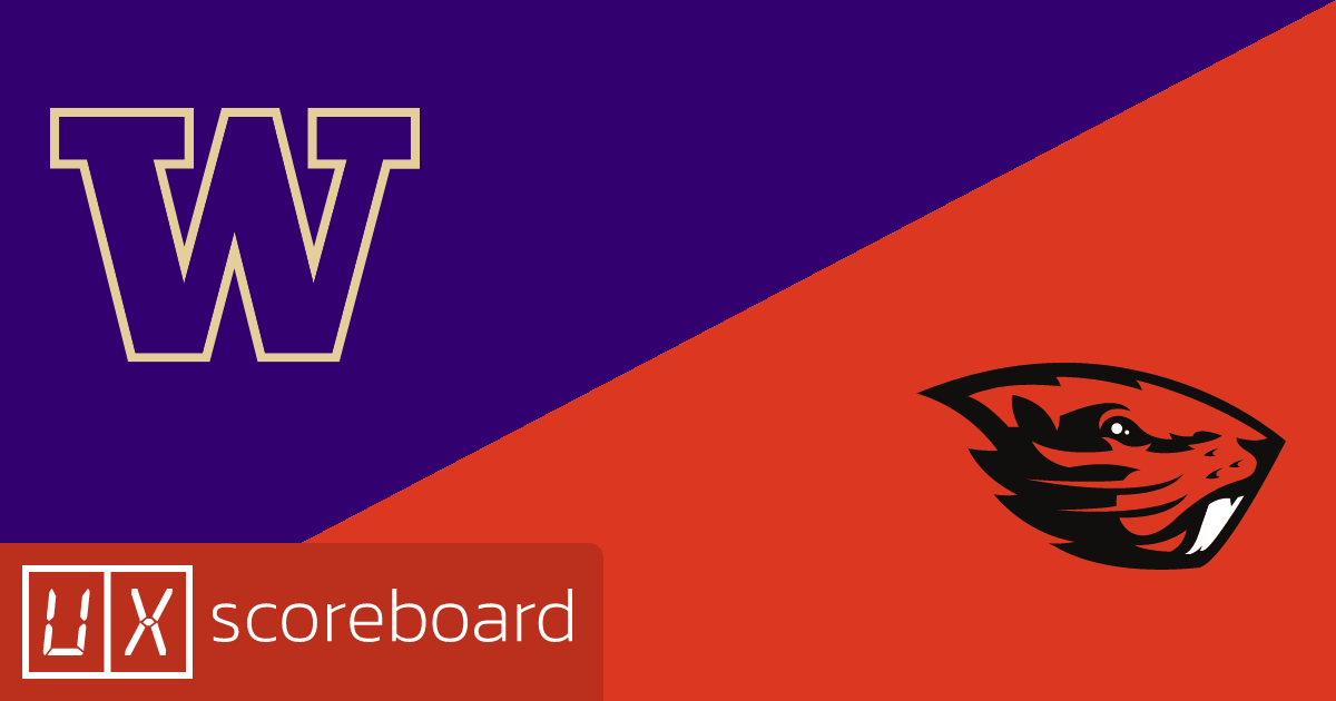 Washington Huskies vs Oregon State Beavers game highlights