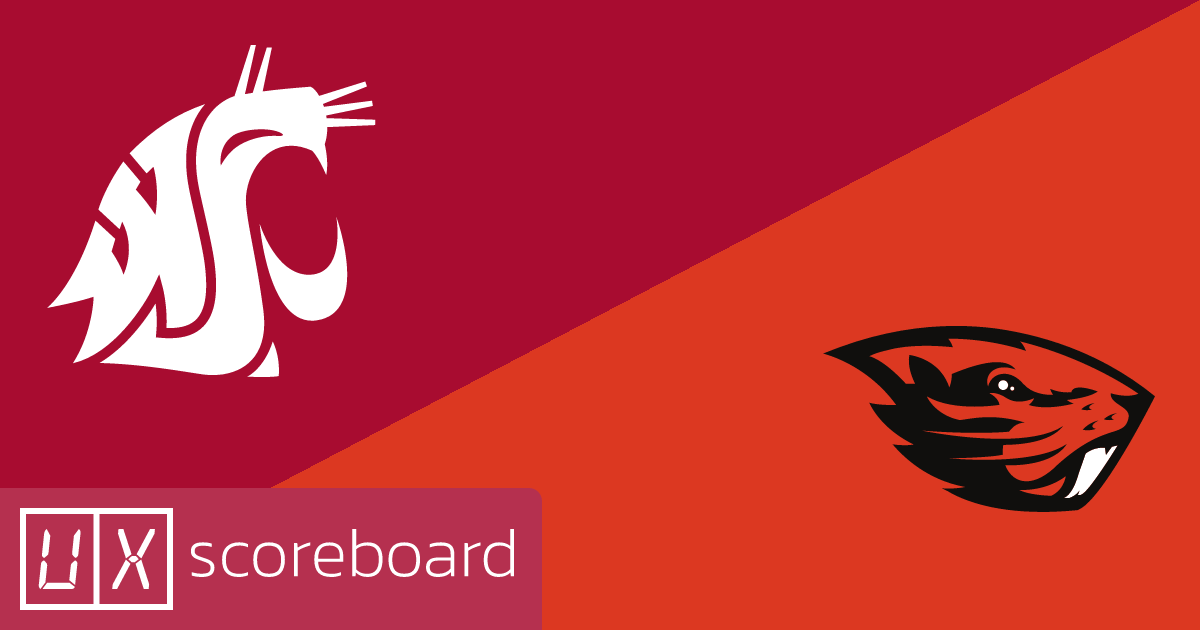 Washington State Cougars vs Oregon State Beavers game highlights