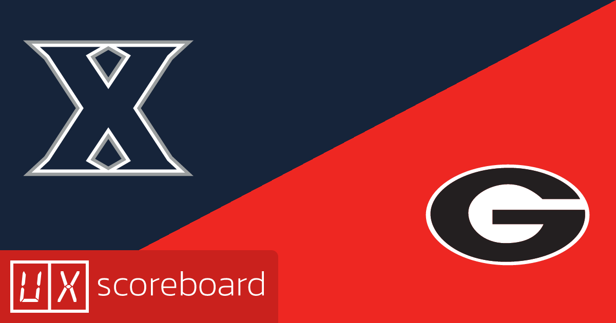 Xavier Musketeers vs Georgia Bulldogs game highlights