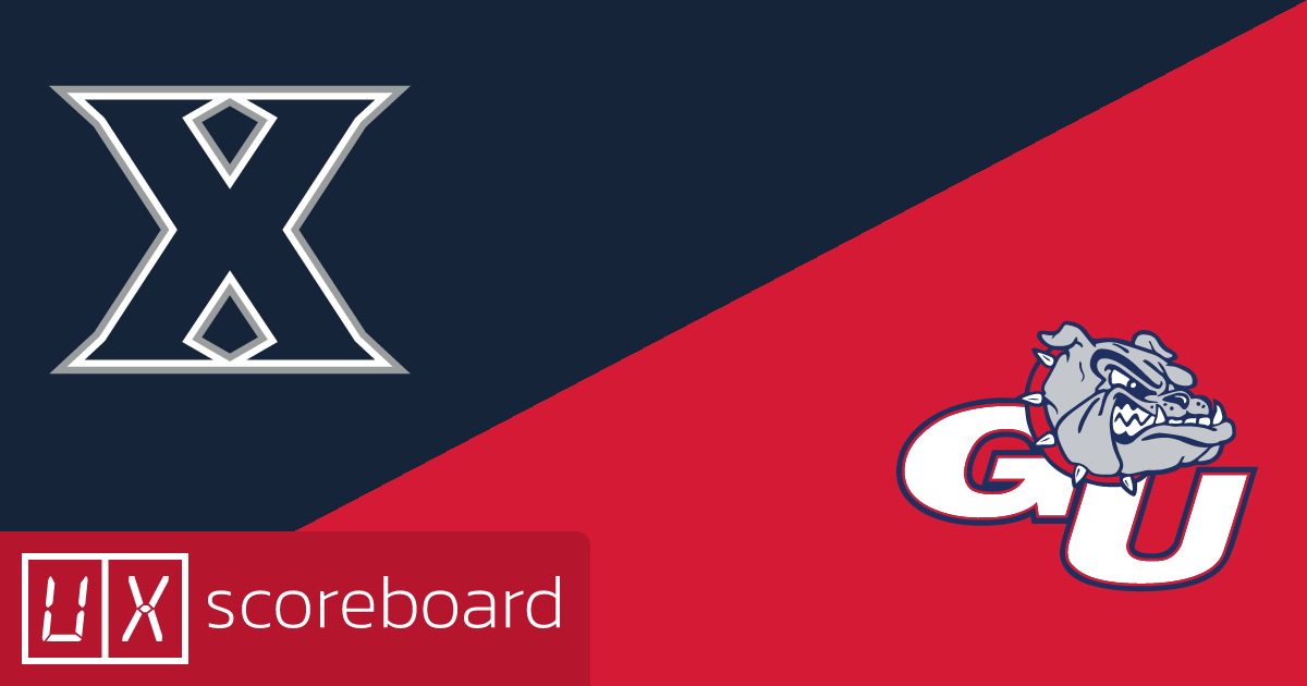 Xavier Musketeers vs Gonzaga Bulldogs game highlights