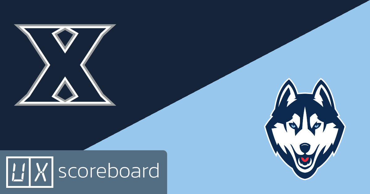 Xavier Musketeers vs UConn Huskies game highlights